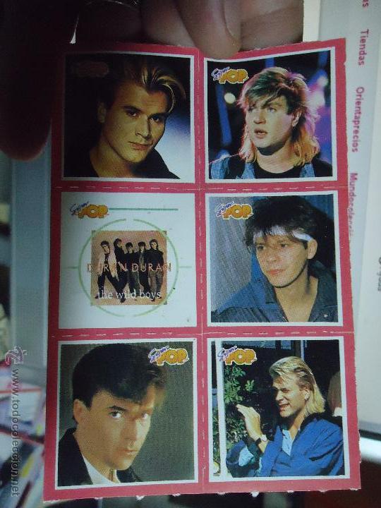 Coleccionismo Cromos antiguos: ANTIGUO CROMO A&Ntilde;OS 80 SUPER POP CANTANTES Y FAMOSOS DURAN DURAN ... 141 64 143 110 43 Y 12