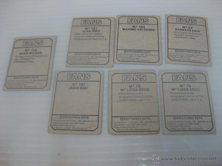 Coleccionismo cromos antiguos: fans ed este 1975 - Foto 2