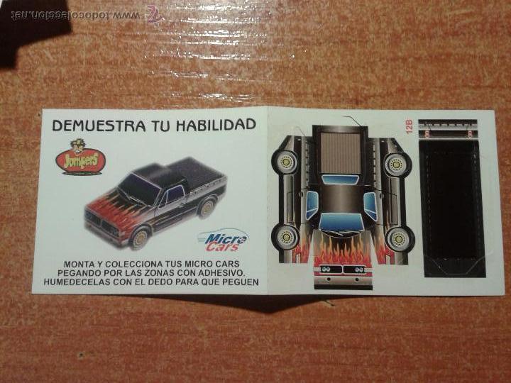 Collectionnisme Cartes &agrave; collectionner anciennes: CROMO MICRO CARS. DEMUESTRA TU HABILIDAD. JUMPERS
