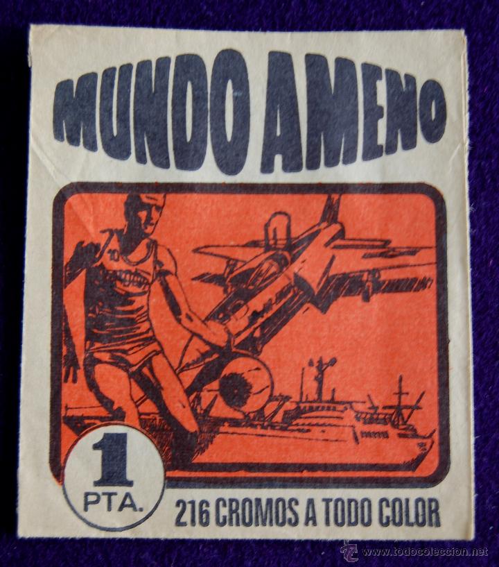 Collectionnisme Cartes &agrave; collectionner anciennes: ANTIGUO SOBRE DE CROMOS VACIO. DEL ALBUM MUNDO AMENO. EDITORIAL BRUGUERA. 1973