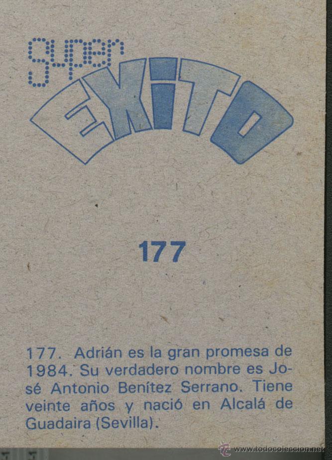 Coleccionismo cromos antiguos: SUPER EXITO - CROMO N&ordm; 177 - Foto 2