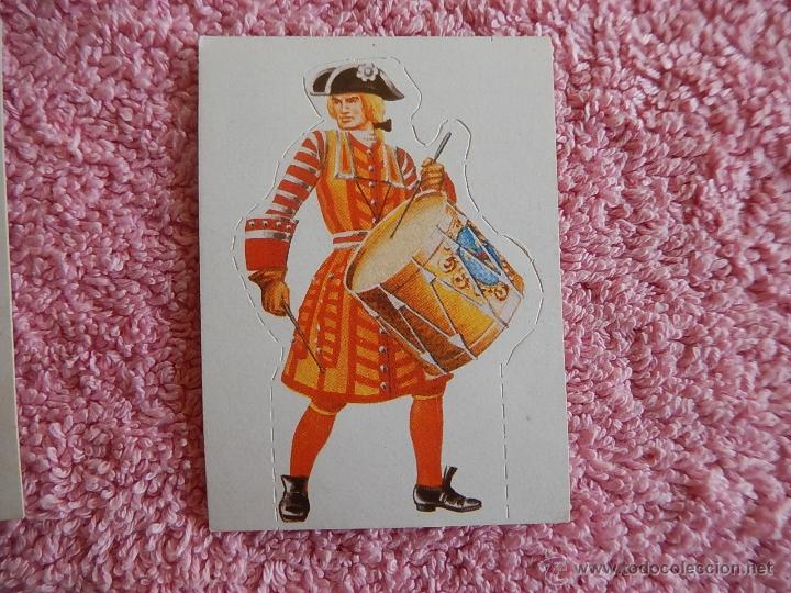 Collectable Antique Stickers: tambor regimiento de borb&oacute;n 1713 francia soldados de todos los tiempos 104 &aacute;lbum maga 1981