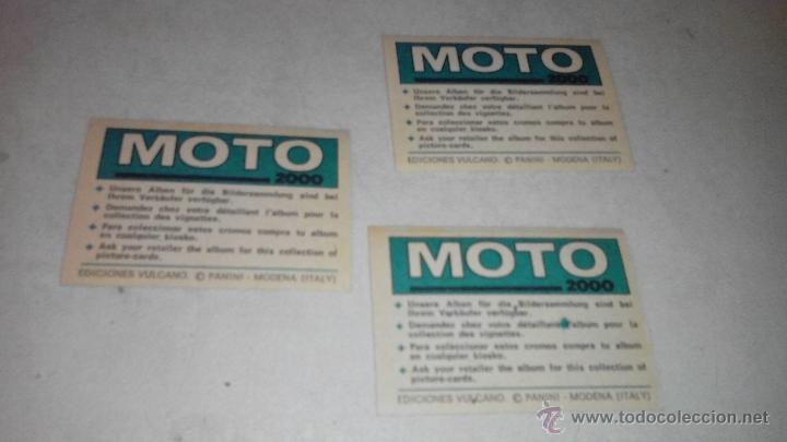Coleccionismo cromos antiguos: MOTO 2000- VULCANO - PANINI - Foto 2