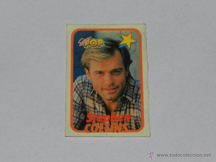 Coleccionismo cromos antiguos: (ALB4) CROMO PEGATINA STEPHEN COLLINS - SUPER POP - Foto 1