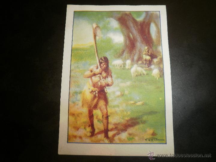 Coleccionismo cromos antiguos: CROMO CHOCOLATES AMETLLER. HISTORIA DEL PROGRESO HUMANO - Foto 1