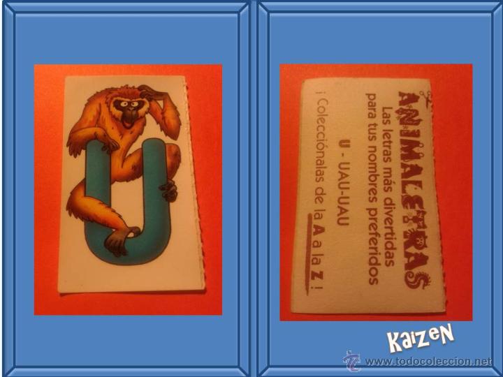 Collectionnisme Cartes &agrave; collectionner anciennes: CROMO BOLLYCAO FAUNA EN PELIGRO ANIMALETRAS 1995: U