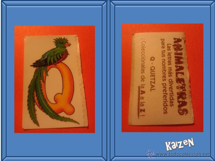 Collectionnisme Cartes &agrave; collectionner anciennes: CROMO BOLLYCAO FAUNA EN PELIGRO ANIMALETRAS 1995: Q