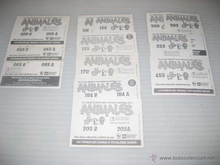 Coleccionismo cromos antiguos: 13 Animales 2012 - Foto 2