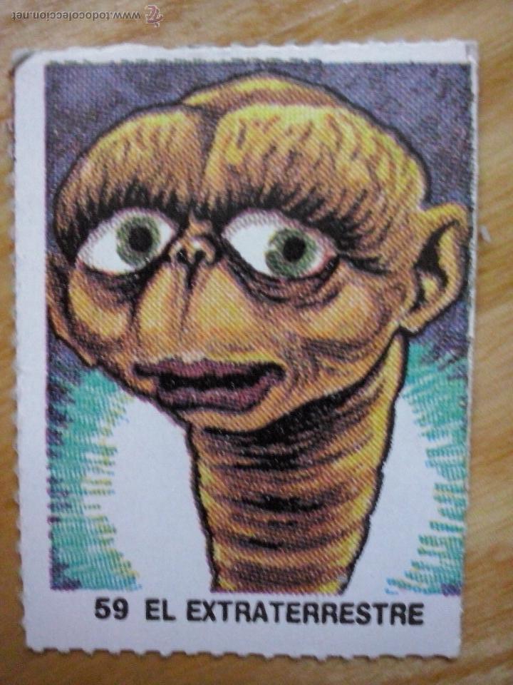 Coleccionismo cromos antiguos: Cromo - Cromos - Monstruos Diabolicos - el extraterrestre - n&ordm; 59