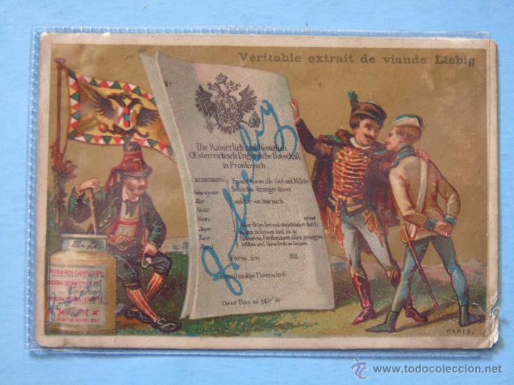 Coleccionismo cromos antiguos: ANTIGUO CROMO. A&Ntilde;OS 1890 A 1910. LIEBIG. FRANCIA - HOLANDA. EXTRACTO DE CARNE CONCENTRADO.