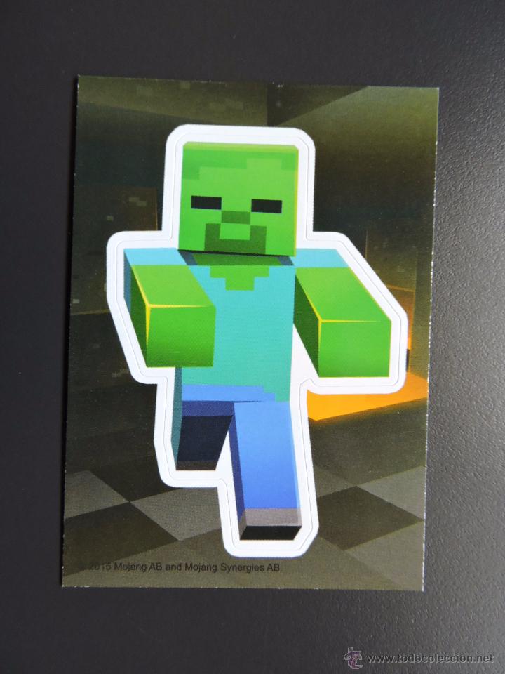 Coleccionismo cromos antiguos: CROMO - MINECRAFT STICKER - ZOMBIE - Foto 1