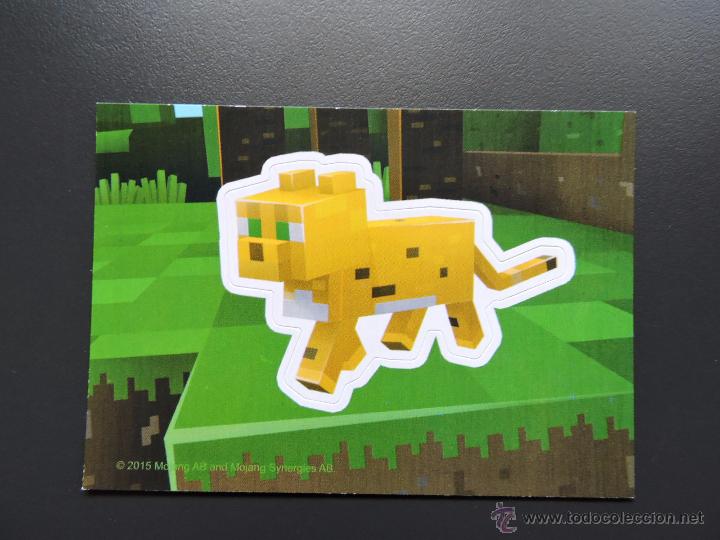 Coleccionismo cromos antiguos: CROMO - MINECRAFT STICKER - OCELOTE - OCELOT - BLANCO - Foto 1