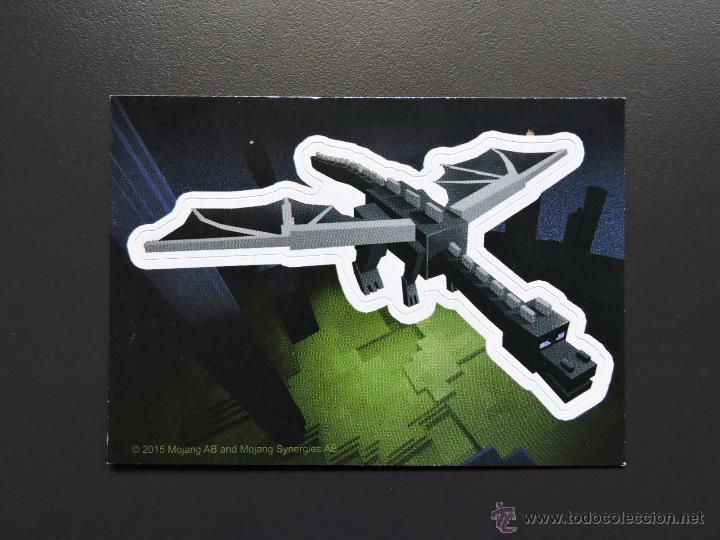 Coleccionismo cromos antiguos: CROMO - MINECRAFT STICKER - ENDER DRAGON - Foto 1