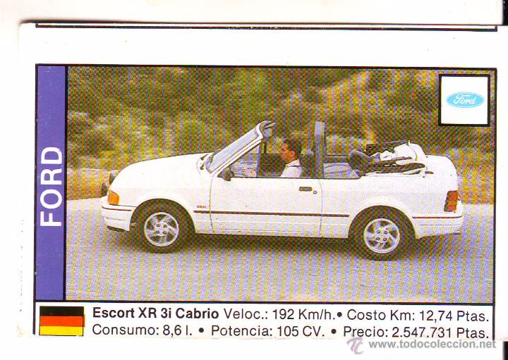 coches 89 cromo nr 58 ford escort xr 3i cabrio sold through direct sale 51716695 todocoleccion