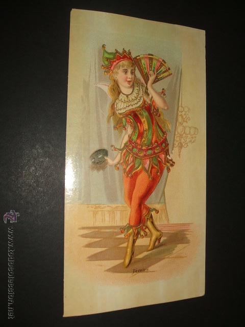 Coleccionismo cromos antiguos: CARNAVAL CROMO SIGLO XIX - Foto 1