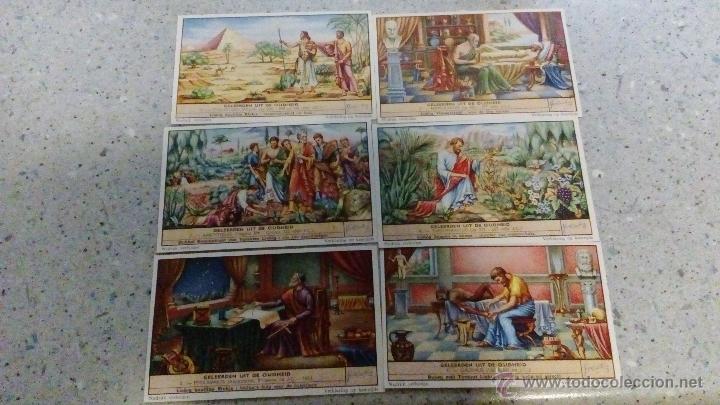 Colecionismo Cromos antigos: COLECCION COMPLETA 6 CROMOS LIEBIG GELEERDEN UIT DE OUDHEID ESCRITOS EN BELGA O FLAMENCO