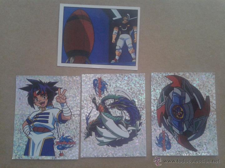 Coleccionismo cromos antiguos: BEYBLADE - LOTE DE 4 CROMOS - Foto 1
