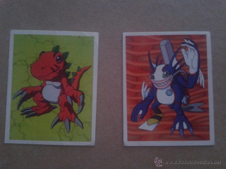 Coleccionismo cromos antiguos: DIGIMON - LOTE 2 CROMOS DE PANINI A&Ntilde;O 2000 - Foto 1