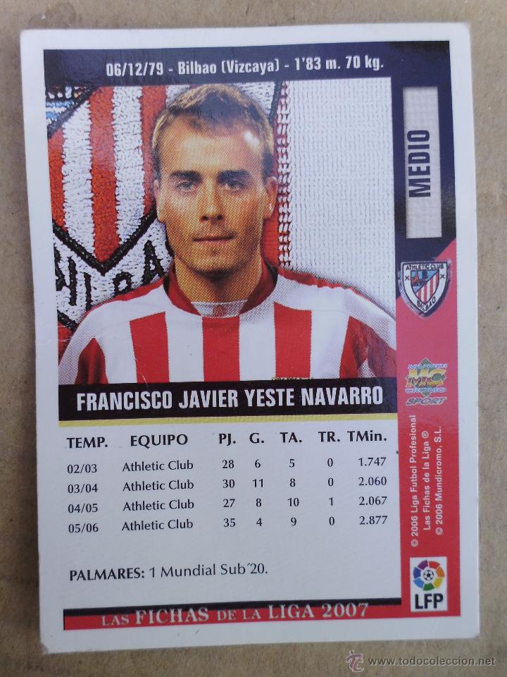 Coleccionismo cromos antiguos: ATHLETIC CLUB BILBAO YESTE 2007 - Foto 2