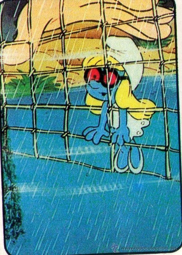 Coleccionismo cromos antiguos: LOS PITUFOS - CROMO N&ordm; 159 - PANINI - NUNCA PEGADO. - Foto 1
