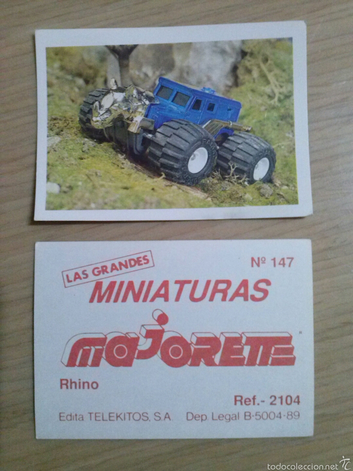 Coleccionismo Cromos antiguos: CROMO MAJORETTE - N&deg;147 - COLECCION CROMOS RHINO