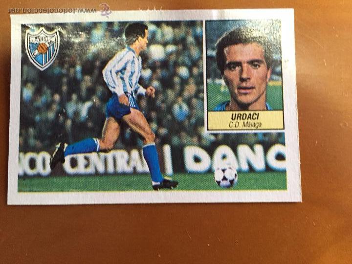 Coleccionismo cromos antiguos: liga 84 85 este urdaci malaga - Foto 1