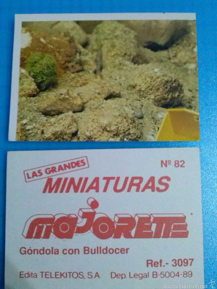 Coleccionismo Cromos antiguos: CROMO MAJORETTE - CROMO N 82 GONDOLA CON BULLDOCER