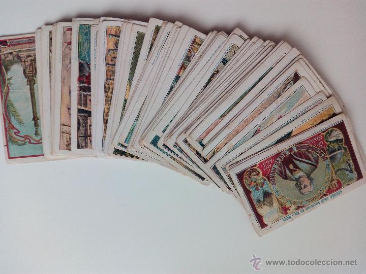 Coleccionismo cromos antiguos: Colecci&oacute;n completa de 100 cromos de Crist&oacute;bal Col&oacute;n - Foto 3