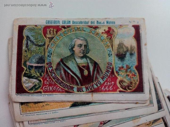 Coleccionismo cromos antiguos: Colecci&oacute;n completa de 100 cromos de Crist&oacute;bal Col&oacute;n - Foto 1