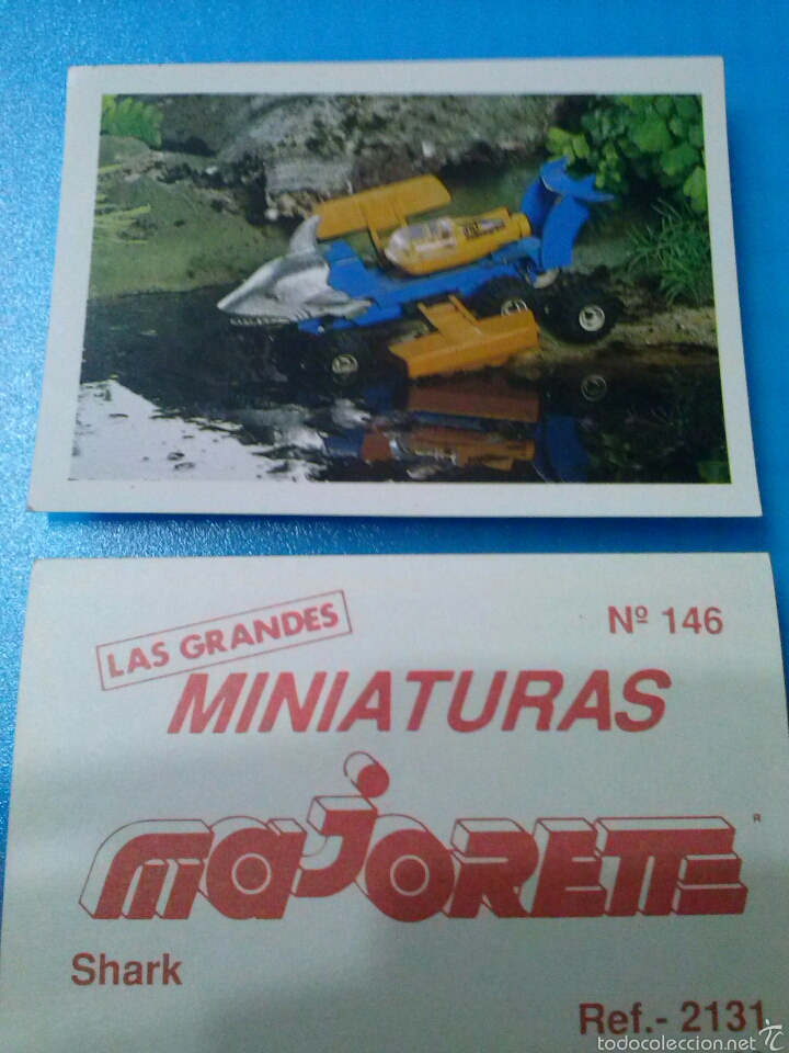 Coleccionismo Cromos antiguos: CROMO MAJORETTE 146 SHARK MINIATURAS