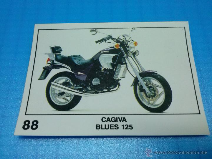 Coleccionismo Cromos antiguos: CROMO PANINI COLECCION SOLO MOTO 88 CAGIVA BLUES 125