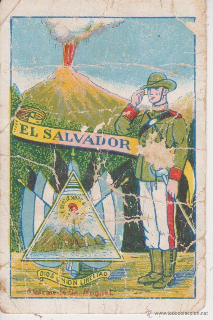 Coleccionismo cromos antiguos: cromo escudos, uniformes y edificios nacionales . EL SALVADOR . N&ordm; - Foto 1