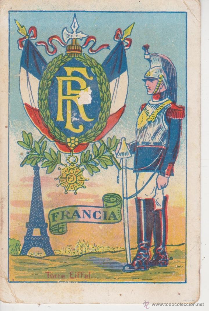 Coleccionismo cromos antiguos: cromo escudos, uniformes y edificios nacionales . FRANCIA . N&ordm; 19 - Foto 1