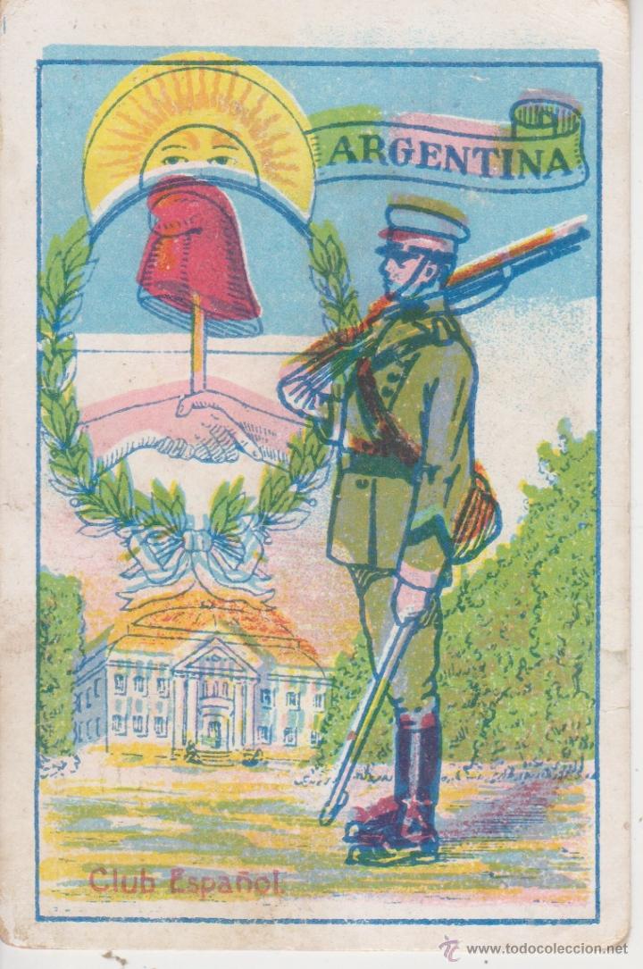 Coleccionismo cromos antiguos: cromo escudos, uniformes y edificios nacionales . ARGENTINA . N&ordm; 2 - Foto 1
