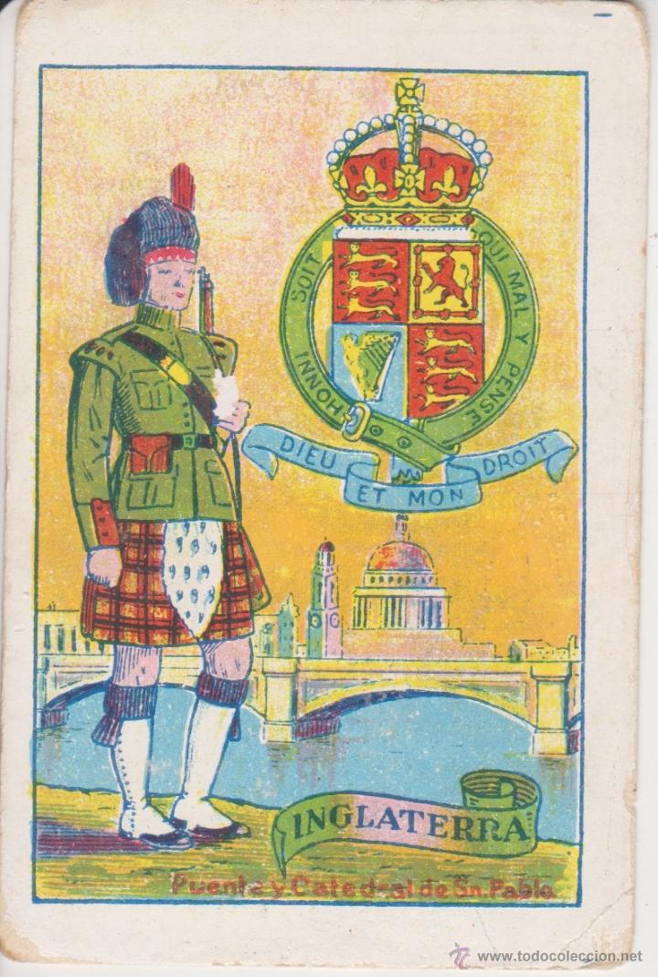 Coleccionismo cromos antiguos: cromo escudos, uniformes y edificios nacionales . INGLATERRA . N&ordm; 25 - Foto 1
