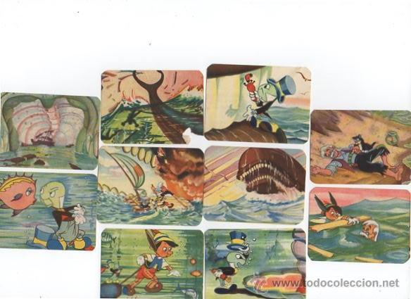 Coleccionismo cromos antiguos: LOTE DE 10 CROMOS DE PINOCHO - Foto 1