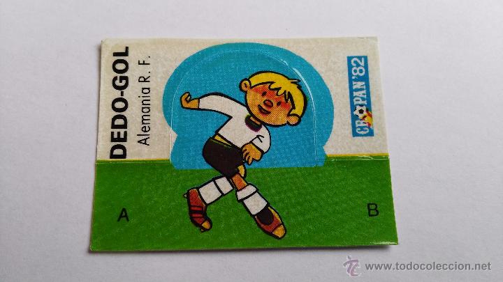 Coleccionismo Cromos antiguos: cromo de cropan dedo gol alemania