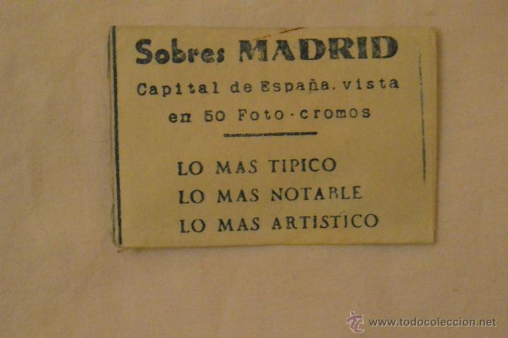 Coleccionismo cromos antiguos: ANTIGUO SOBRE CROMOS MADRID - Foto 1