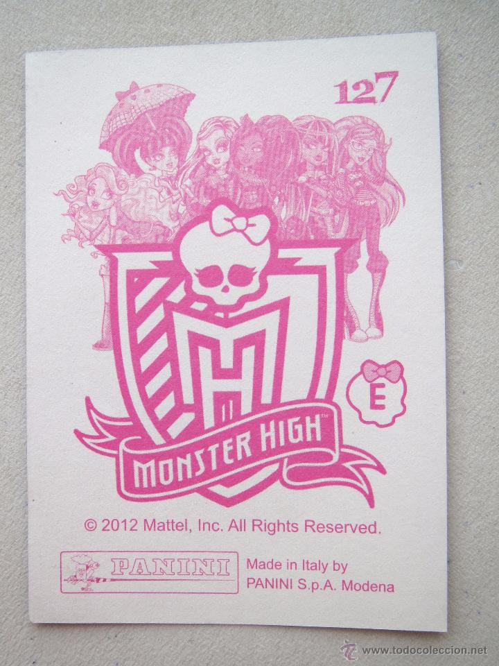 Coleccionismo cromos antiguos: CROMO MONSTER HIGH N&ordm; 127 - EDITORIAL PANINI 2012. - Foto 3