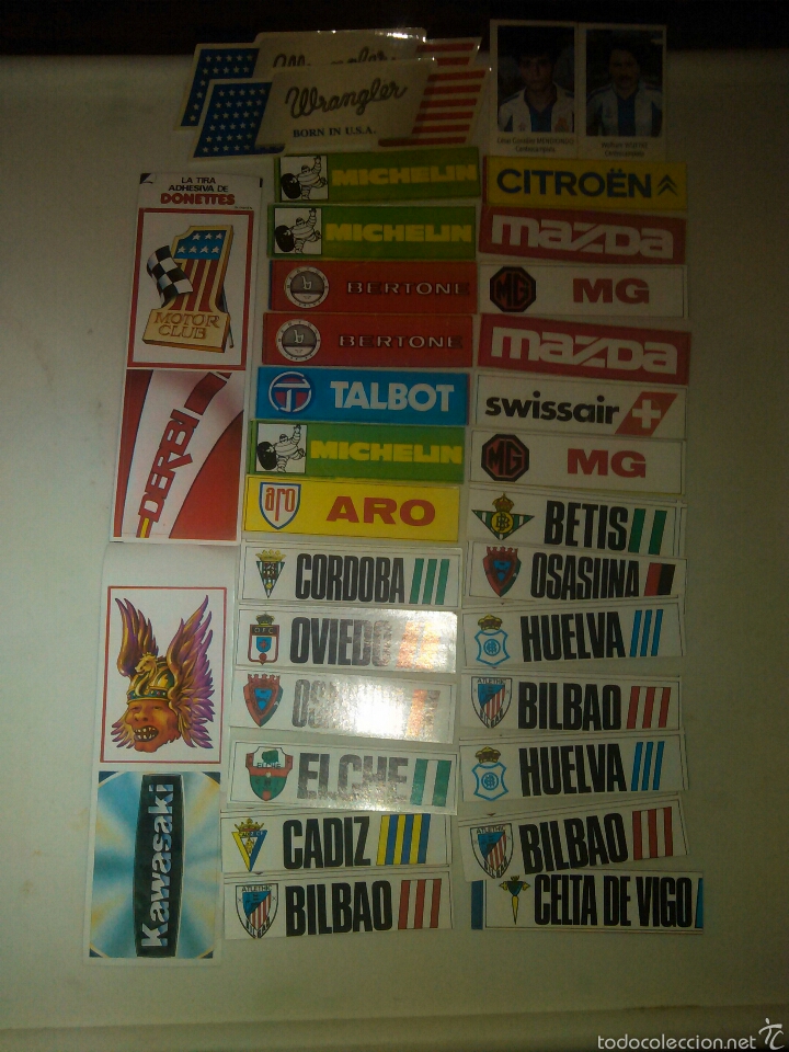 Lotazo cromos pegatinas años 90