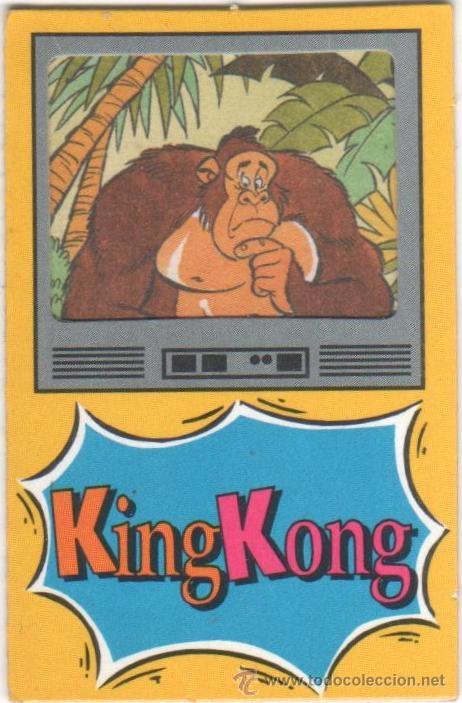 Coleccionismo Cromos antiguos: PANRICO BOLLYCAO CANAL LOCO KING KONG TIPO VENTANA M&Aacute;GICA CROMO CROMOS ESPECIALES ANTIGUO