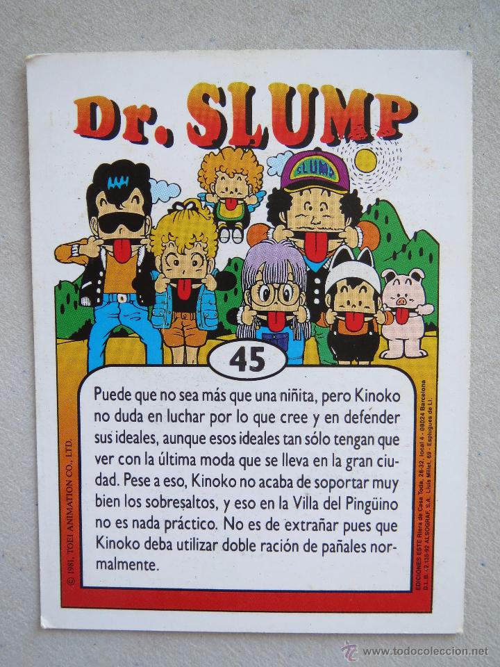 Coleccionismo cromos antiguos: CROMO - DR. SLUMP N&ordm; 45 - KINOKO. - Foto 3