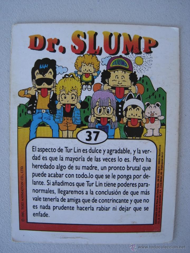 Coleccionismo cromos antiguos: CROMO - DR. SLUMP N&ordm; 37 - TUR-LIN. - Foto 3