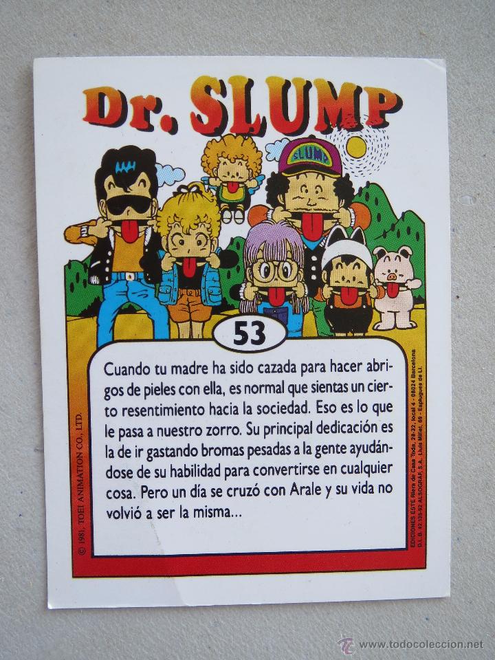 Coleccionismo cromos antiguos: CROMO - DR. SLUMP N&ordm; 53 - EL ZORRO. - Foto 3