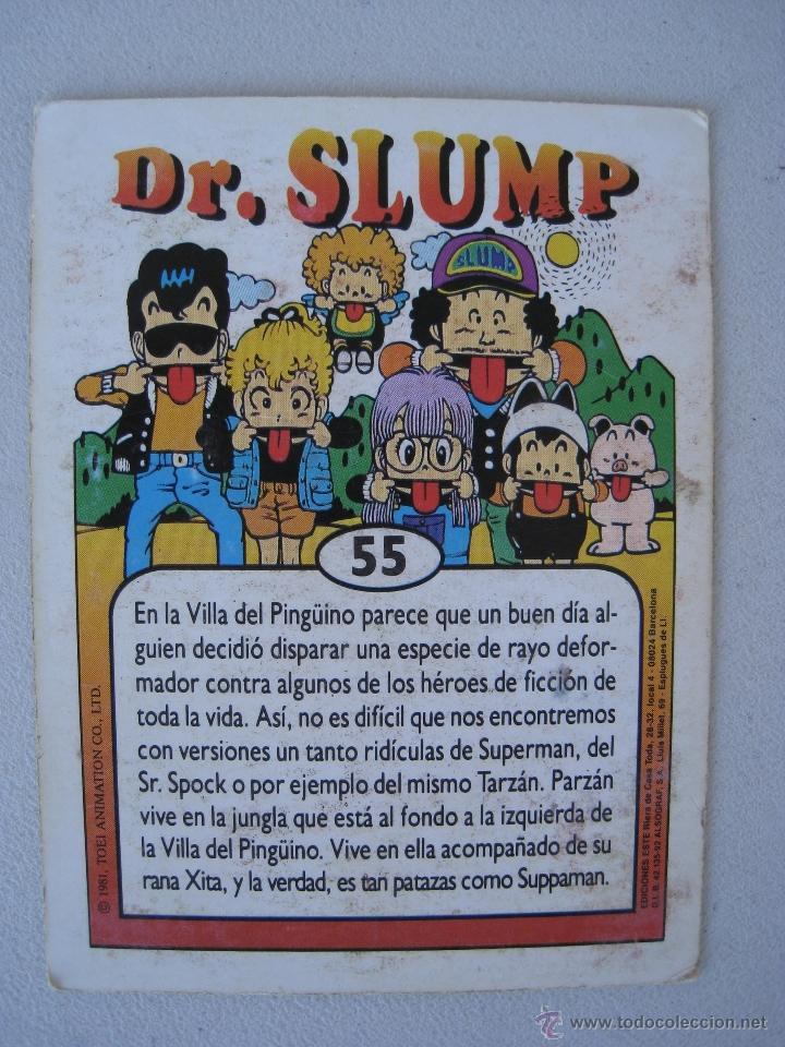 Coleccionismo cromos antiguos: CROMO - DR. SLUMP N&ordm; 55 - PARZAN. - Foto 3