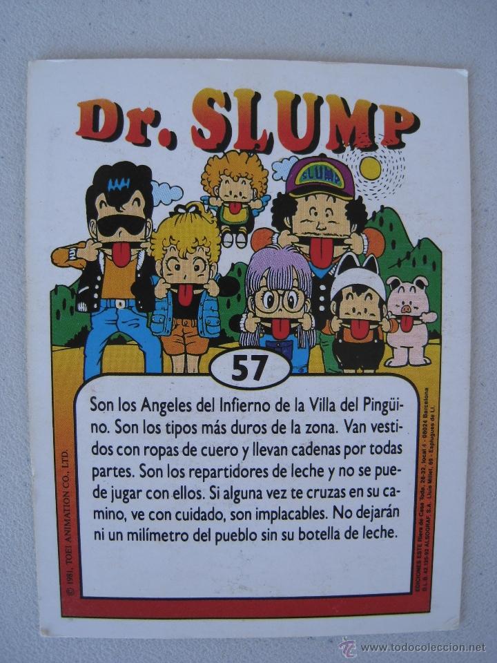 Coleccionismo cromos antiguos: CROMO - DR. SLUMP N&ordm; 57 - LECHERO. - Foto 3