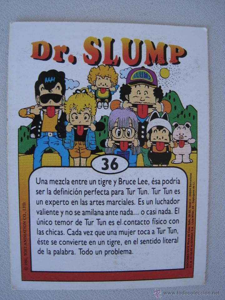 Coleccionismo cromos antiguos: CROMO - DR. SLUMP N&ordm; 36 - TUR TUN. - Foto 3