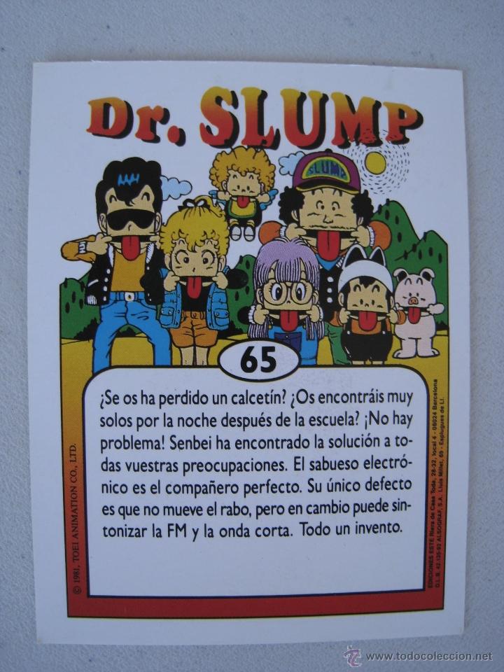 Coleccionismo cromos antiguos: CROMO - DR. SLUMP N&ordm; 65 - ROBOT PERRO. - Foto 3