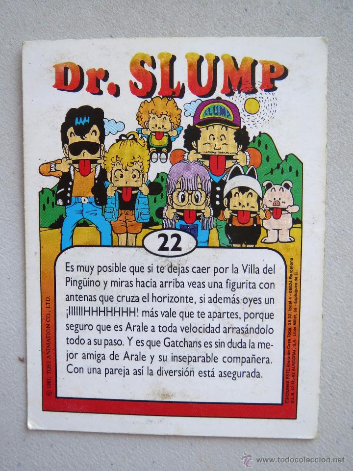 Coleccionismo cromos antiguos: CROMO - DR. SLUMP N&ordm; 22 - GATCHANS. - Foto 3