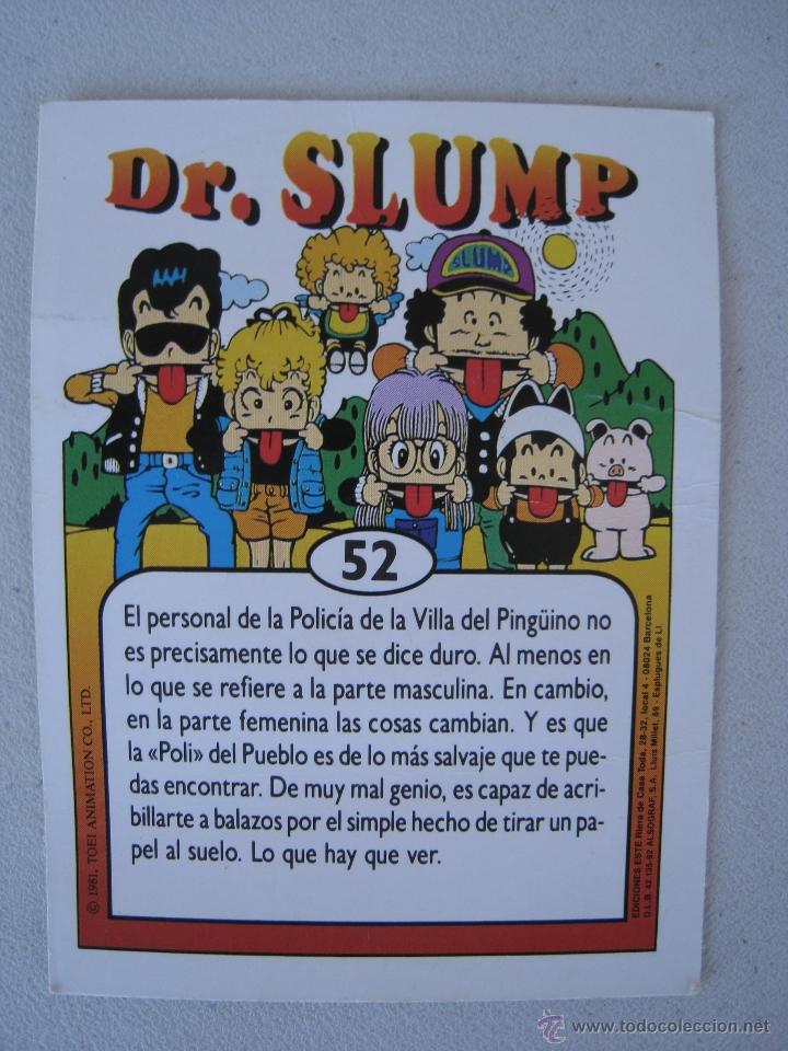 Coleccionismo cromos antiguos: CROMO - DR. SLUMP N&ordm; 52 - LA POLICIA. - Foto 3